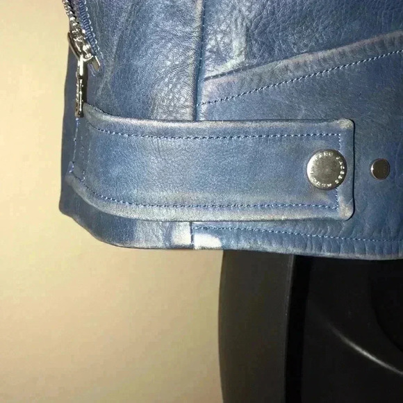 Marc By Marc Jacobs Distressed Leather Moto Jacket - Picture 11 of 14